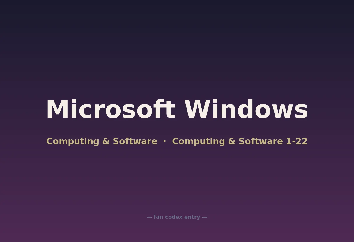Microsoft Windows