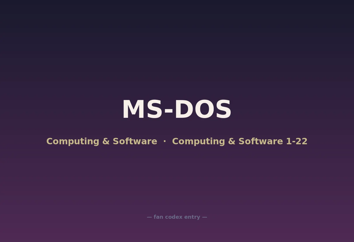 MS-DOS