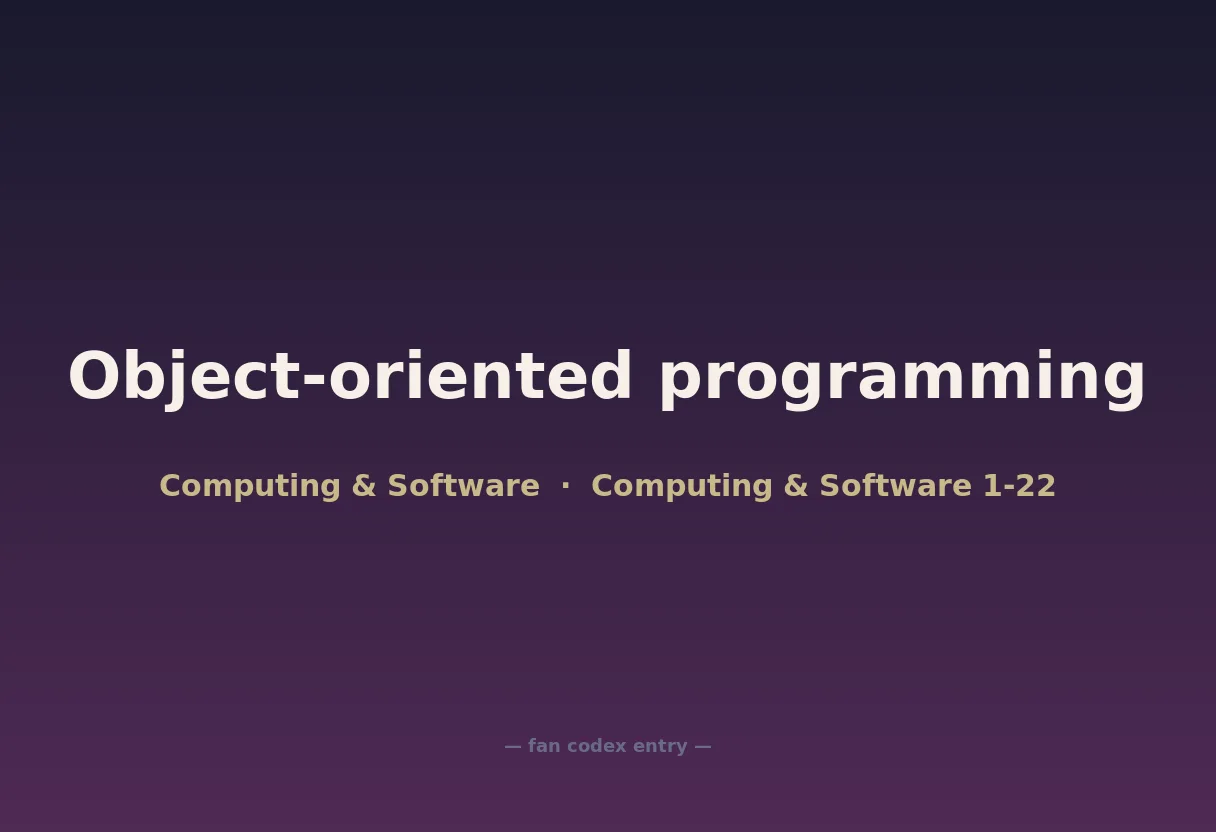 Object-oriented programming