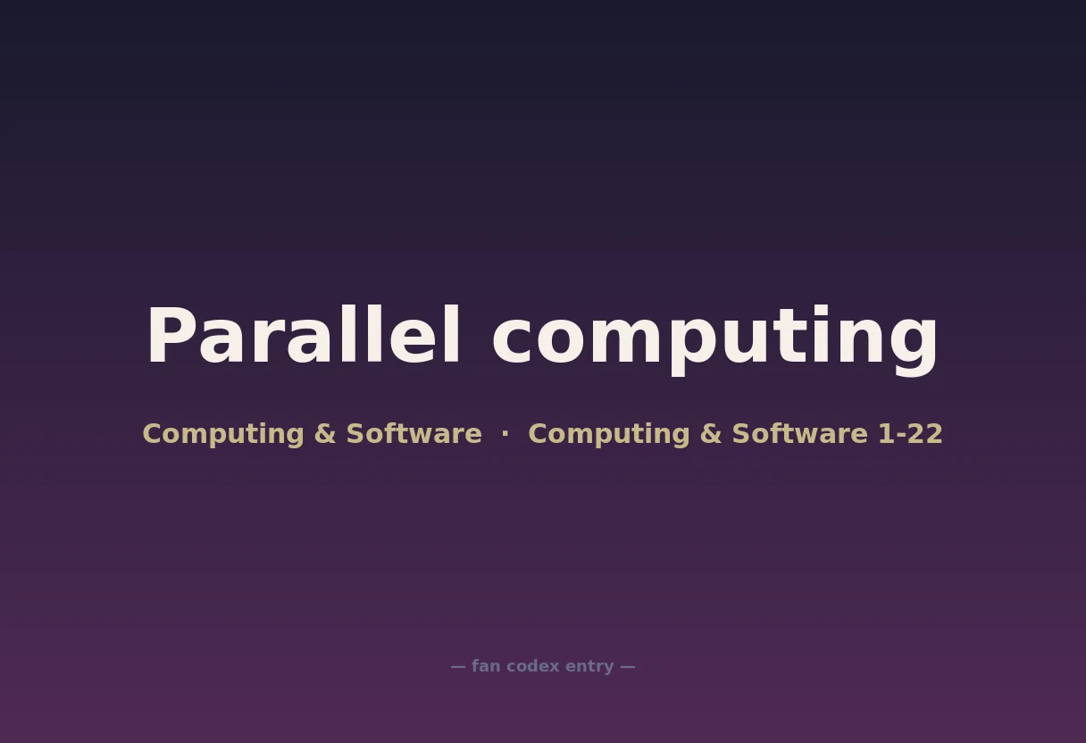 Parallel computing