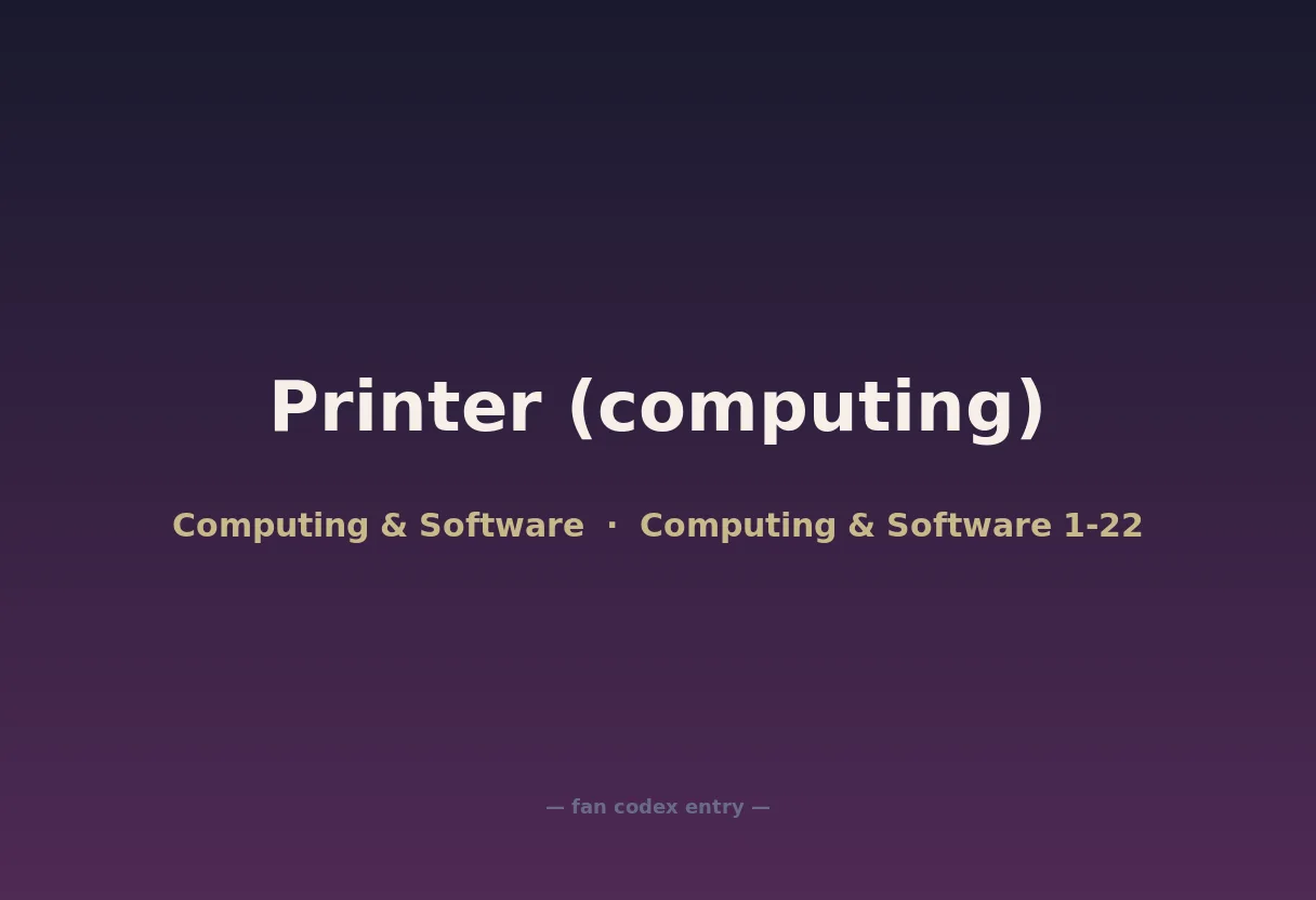 Printer (computing)